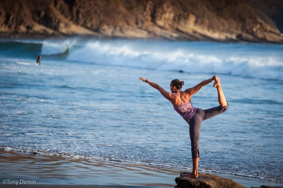 yoga on the beach