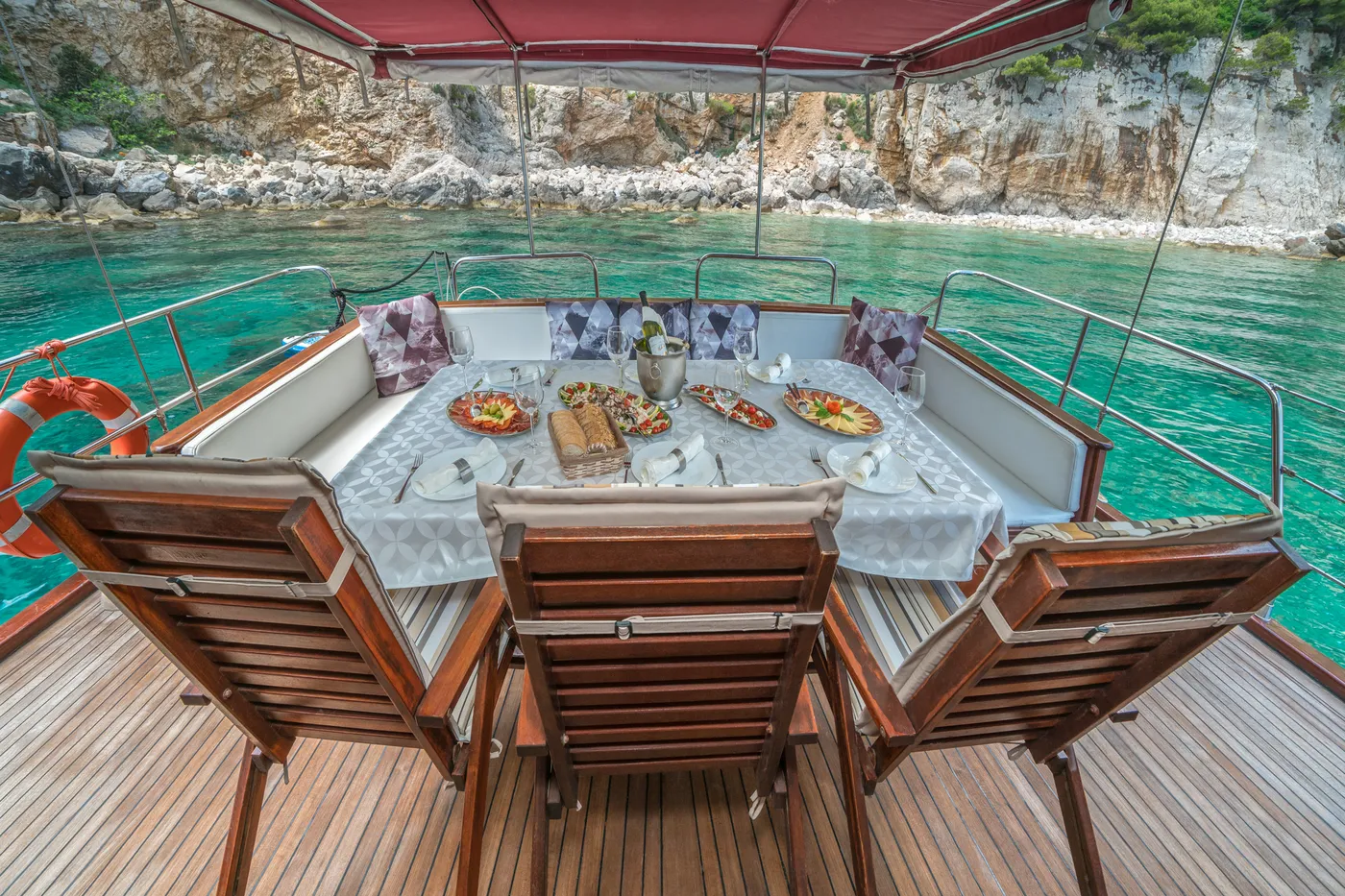 A feast onboard - BVI Catamaran Charter Christmas Special