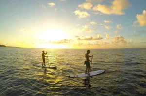 Paddle boarding