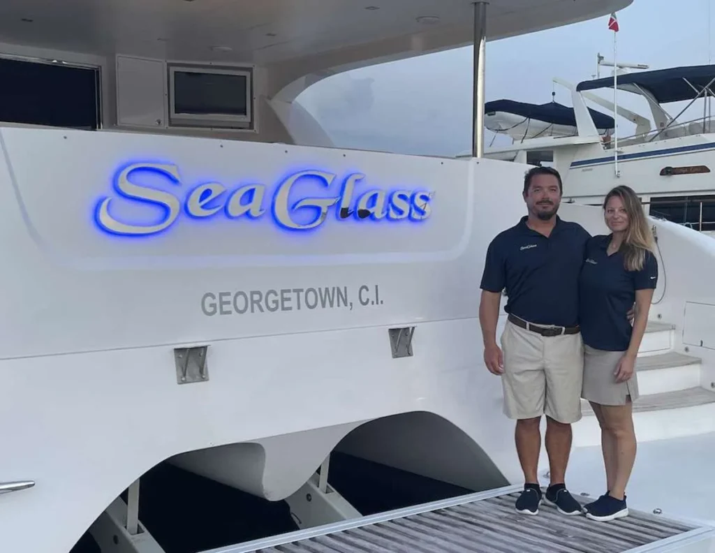 The crew of Sea Glass 74- Crewed Yacht Charters Virgin Islands