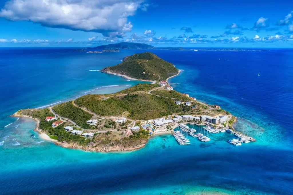 Scrub Island in the BVI for Caribbean Sailing Tours