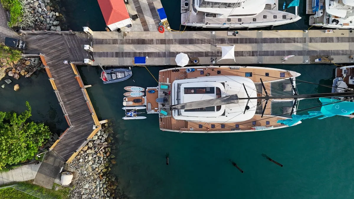 Top view of Aeolus - A British Virgin Islands Sailboat Rental