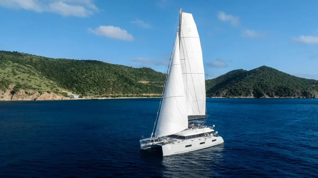 Dragonfly - A sailing catamaran available in the Virgin Islands